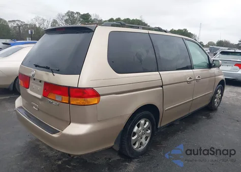 2002 Honda Odyssey Ex-L из США, поврежденный, VIN 5FNRL18092B029848